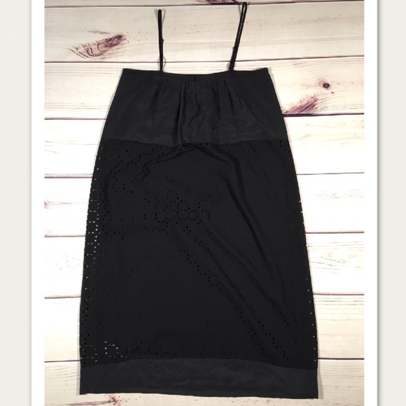MADEWELL Black Pleated Dress Size 6 - Picture 5 of 5